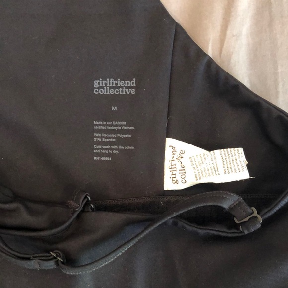 Topanga Black Bra by Girlfriend Collective M Medium - Picture 5 of 10